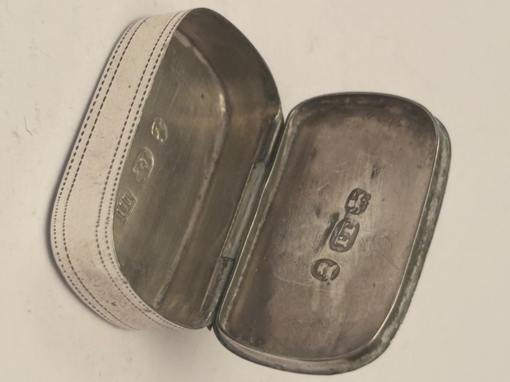 George III Sterling Silver Patch Pill Box Joseph Taylor Birmingham 1810 View III