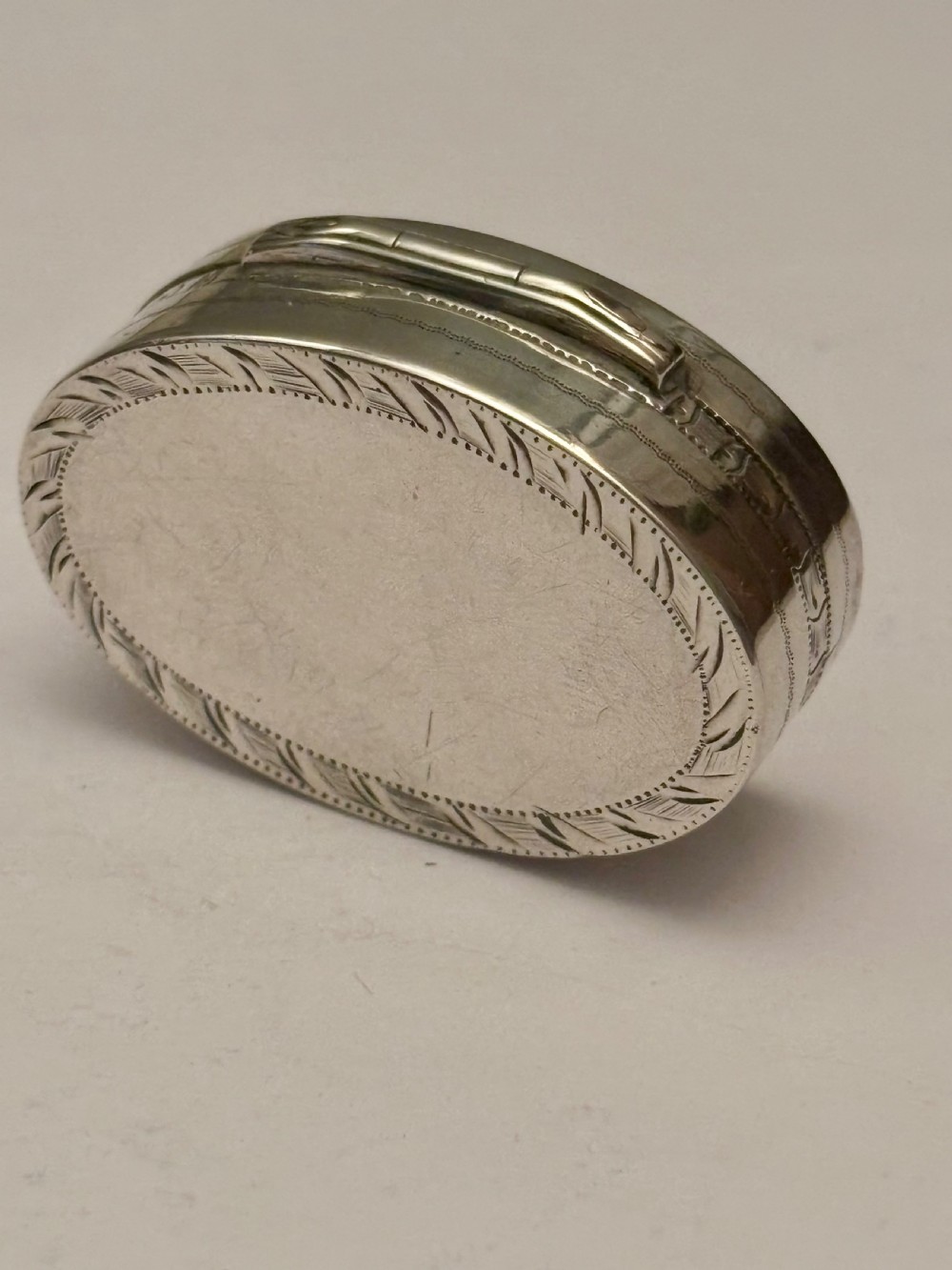 George III Large Oval Silver Gilt Vinaigrette Bham 1798 Ford & Slater *RARE* View VIII