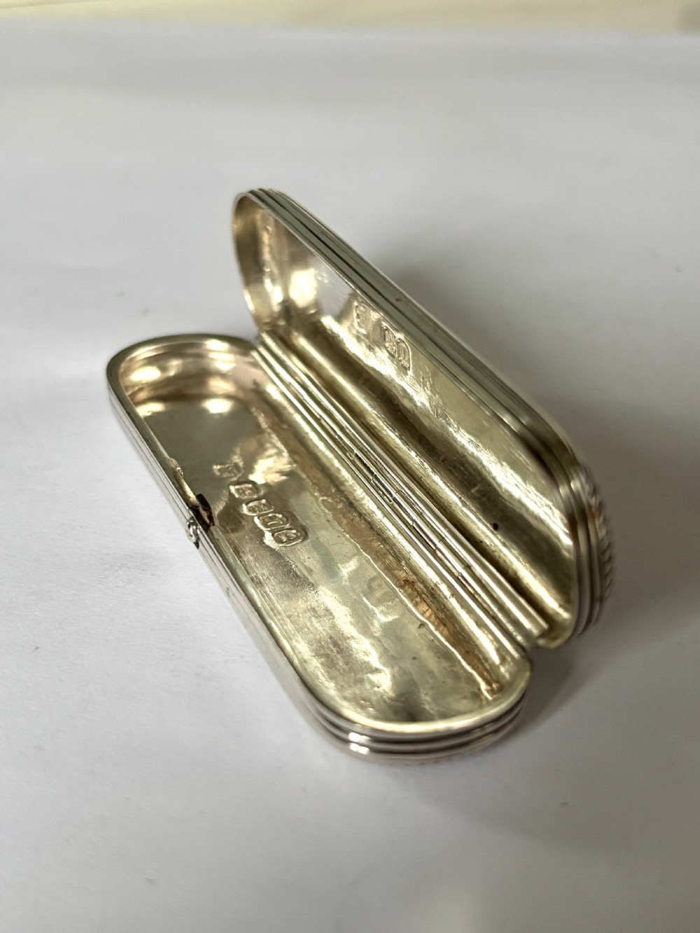 George III Sterling Silver Toothpick Holder Case Box London 1806 Phipps Robinson View II
