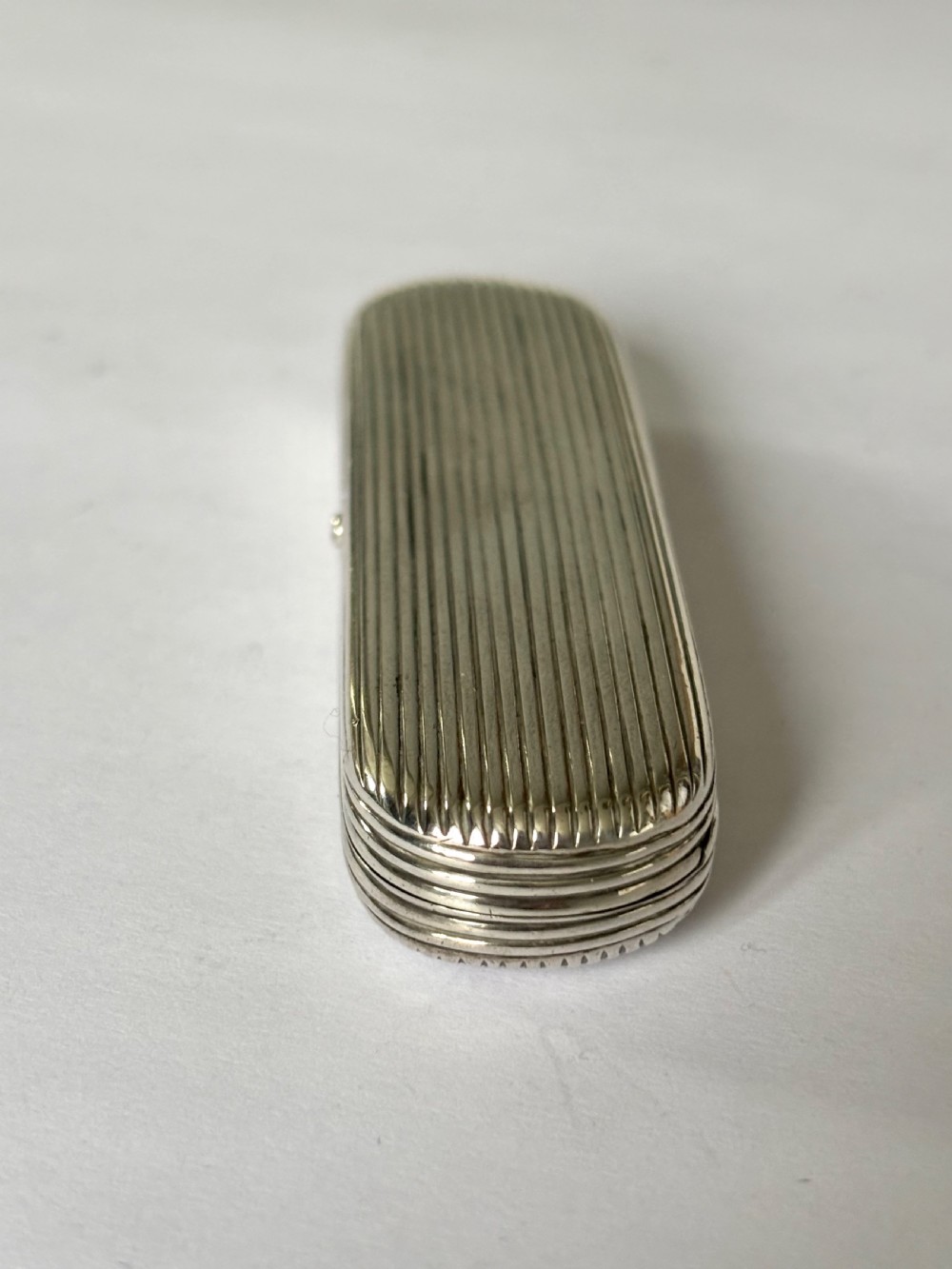 George III Sterling Silver Toothpick Holder Case Box London 1806 Phipps Robinson View IX