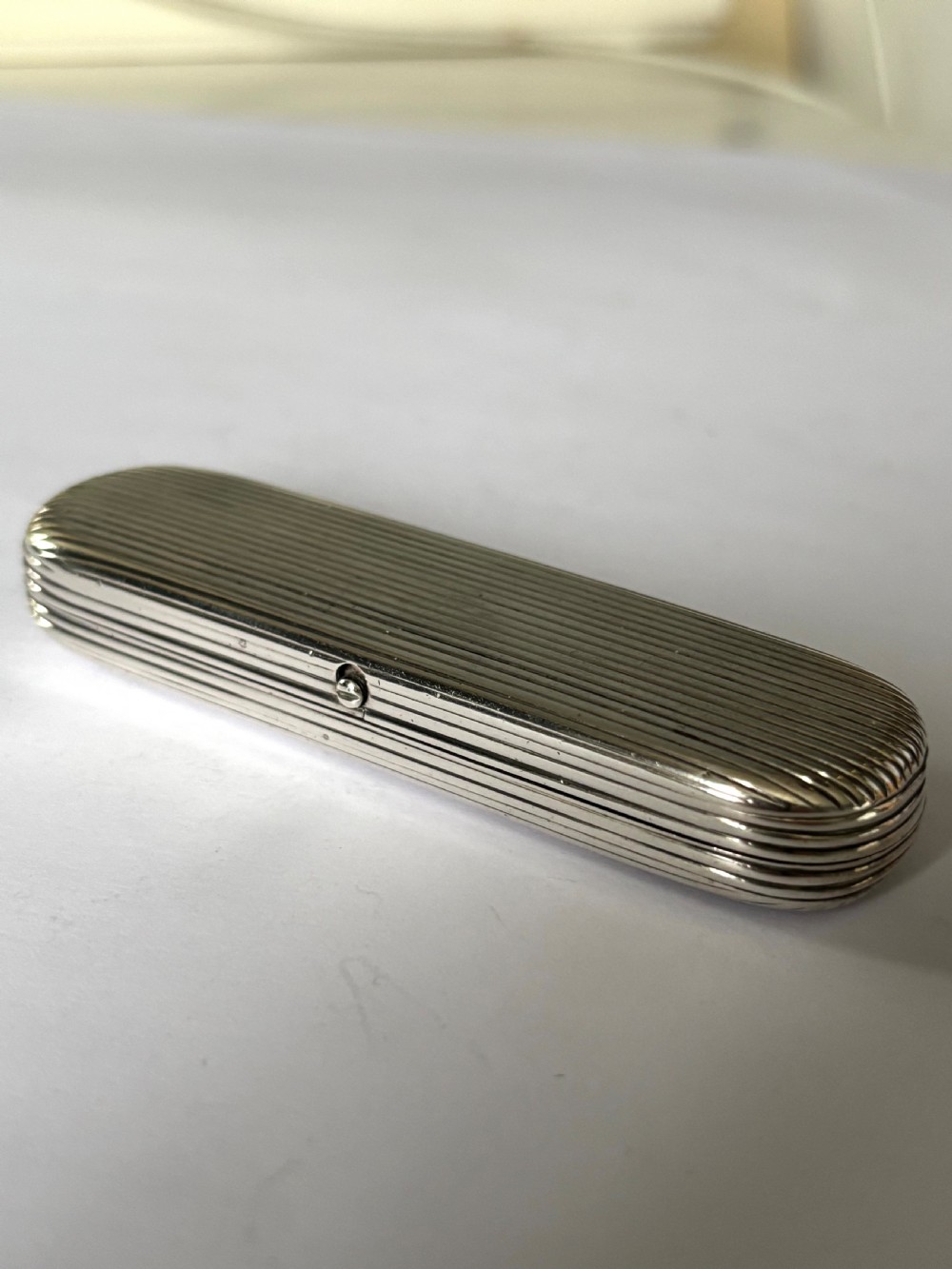 George III Sterling Silver Toothpick Holder Case Box London 1806 Phipps Robinson View X
