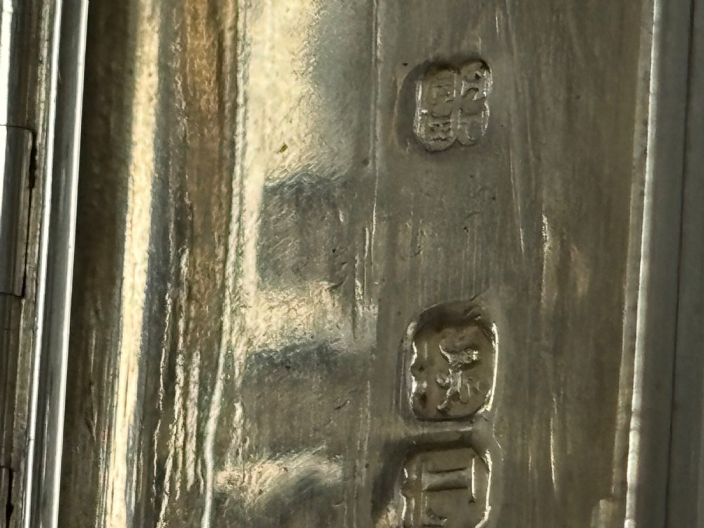 George III Sterling Silver Toothpick Holder Case Box London 1806 Phipps Robinson View XII