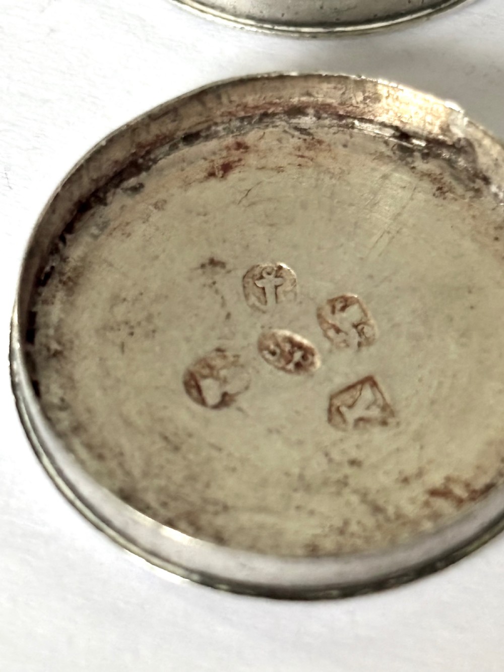 Antique George III Sterling Silver Patch Box Birmingham 1796 Samuel Pemberton View IV