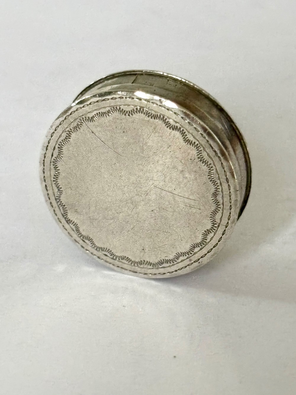Antique George III Sterling Silver Patch Box Birmingham 1796 Samuel Pemberton View VII