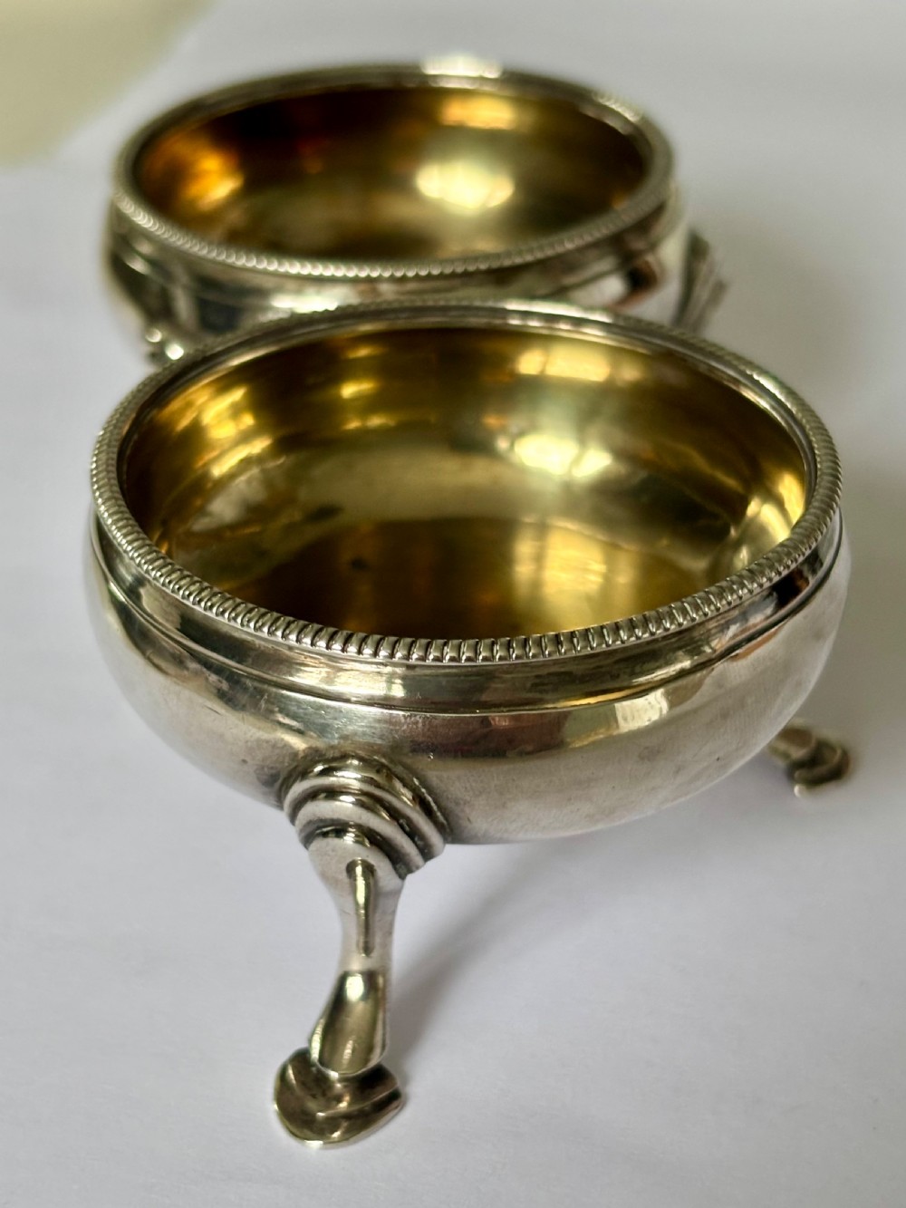 A Pair of George III Silver Gilt Salts London 1796 Peter & Ann Bateman