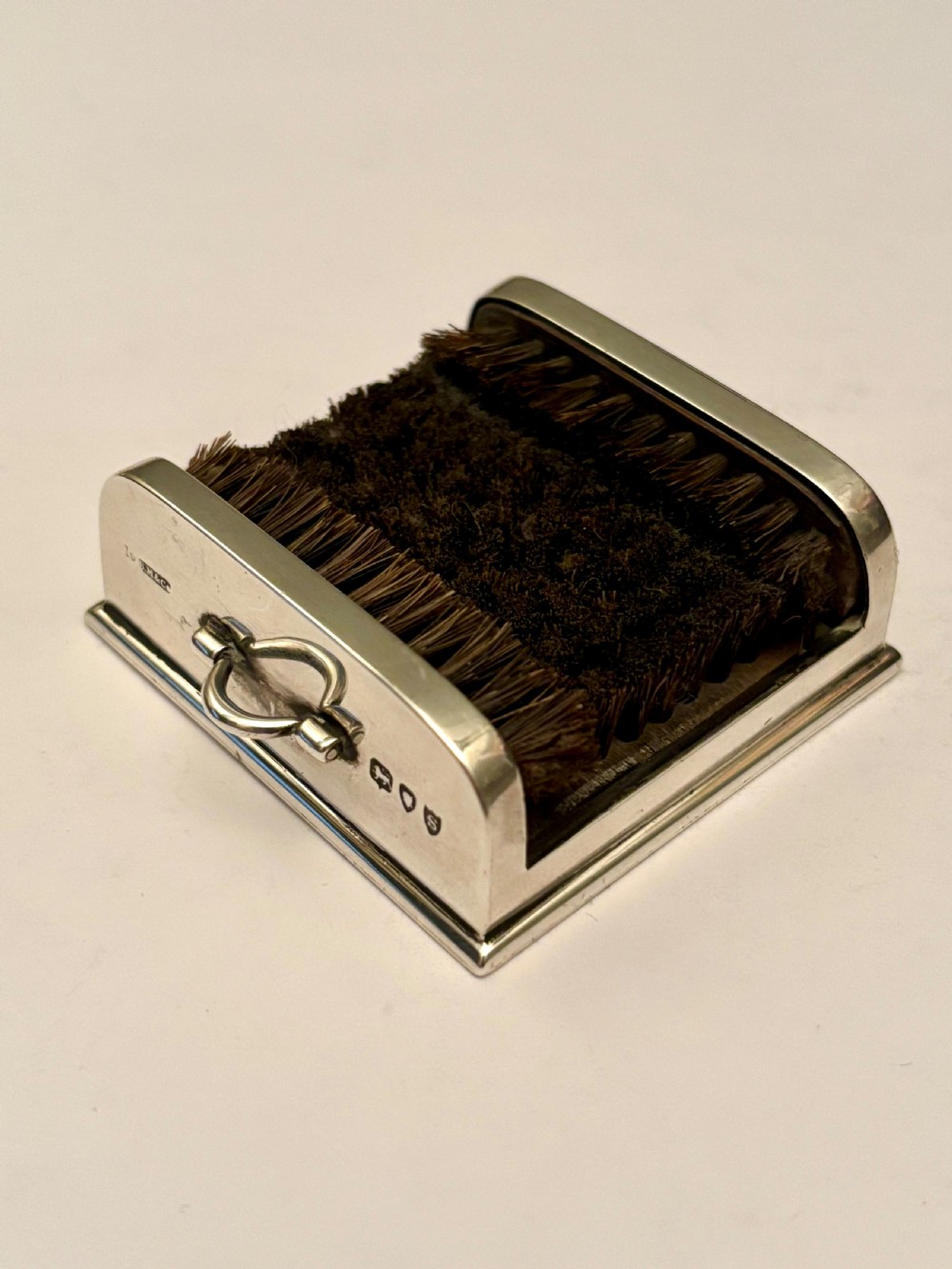 SAMPSON MORDAN Victorian Novelty Silver Fountain Pen ‘Boot’ Brush London 1893