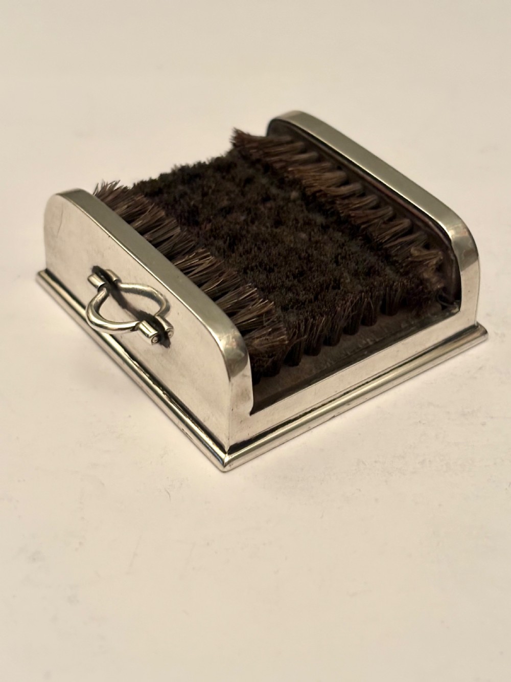 SAMPSON MORDAN Victorian Novelty Silver Fountain Pen ‘Boot’ Brush London 1893 View VII