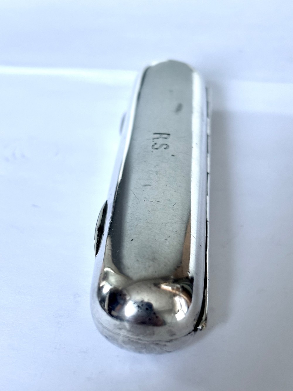 Victorian Silver Gilt Single Tube Cigar Case David Jellicoe Baker London 1882 View III