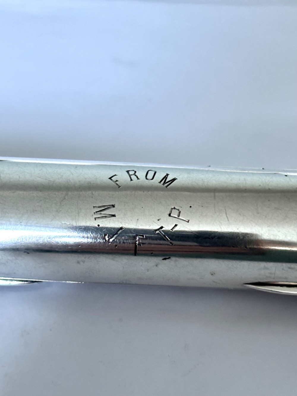 Victorian Silver Gilt Single Tube Cigar Case David Jellicoe Baker London 1882 View X