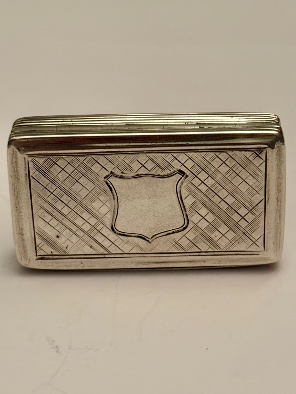 Antique Silver Early Victorian Snuff Box Francis Clark Birmingham 1839 View II