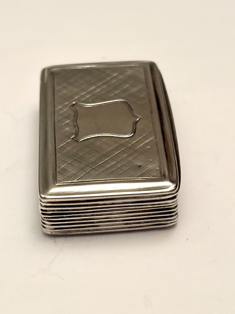 Antique Silver Early Victorian Snuff Box Francis Clark Birmingham 1839 View III
