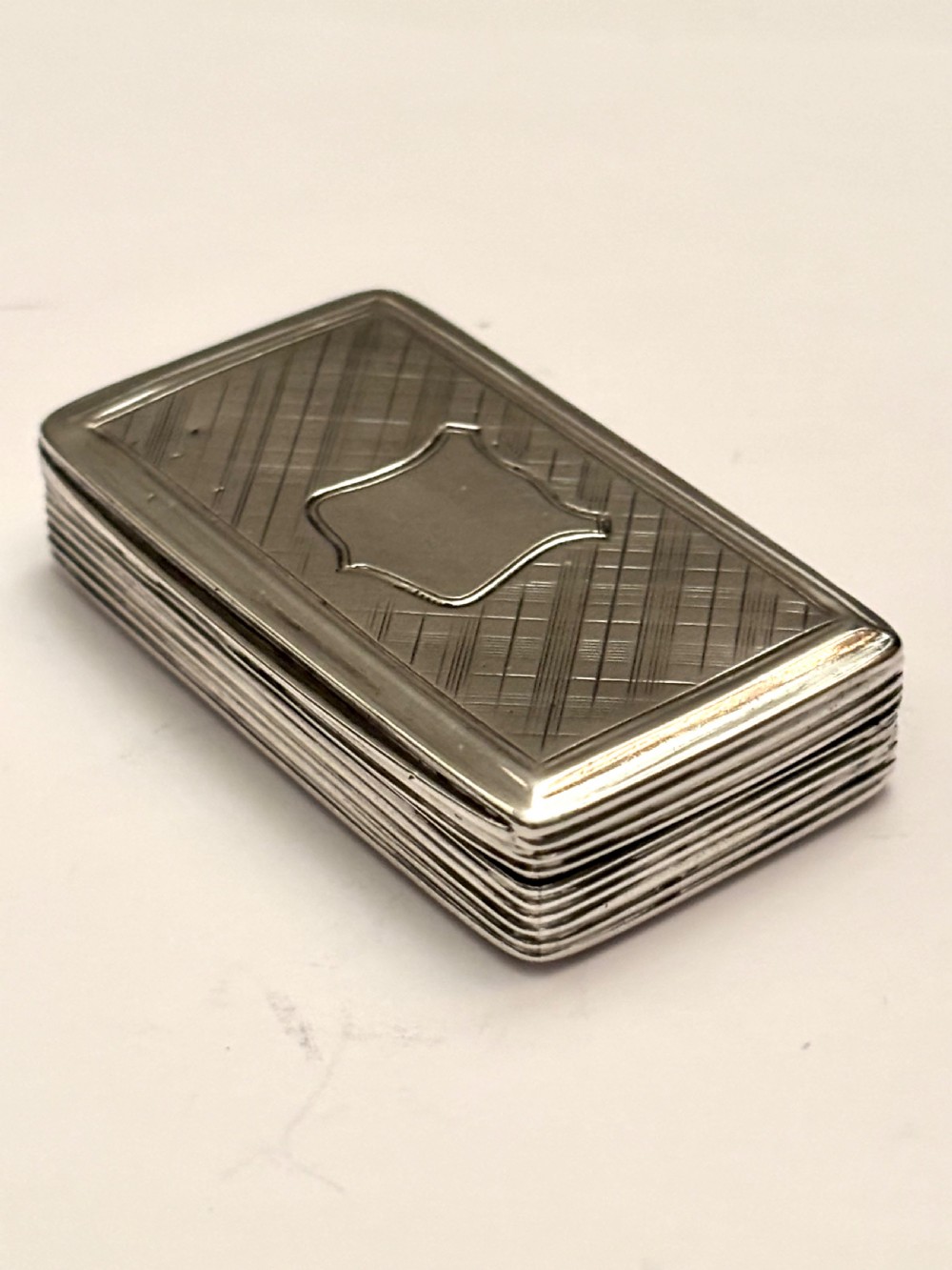 Antique Silver Early Victorian Snuff Box Francis Clark Birmingham 1839 View IV