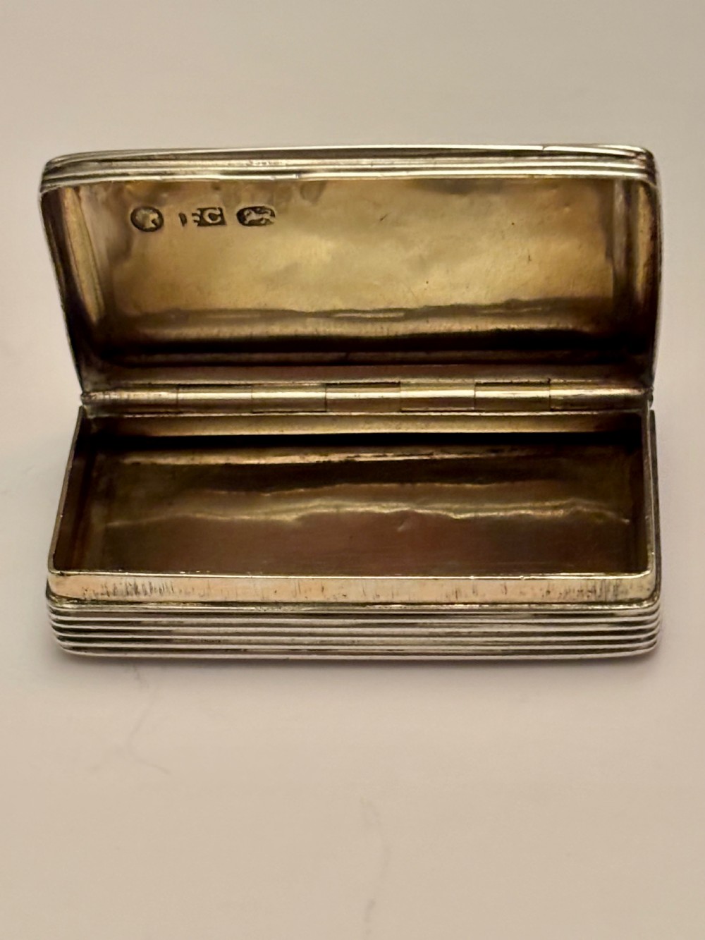 Antique Silver Early Victorian Snuff Box Francis Clark Birmingham 1839 View VI