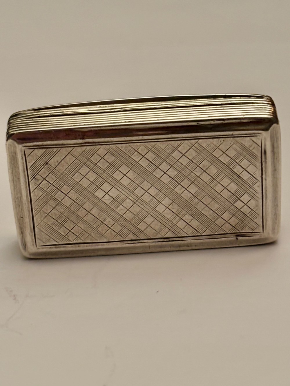 Antique Silver Early Victorian Snuff Box Francis Clark Birmingham 1839 View VII
