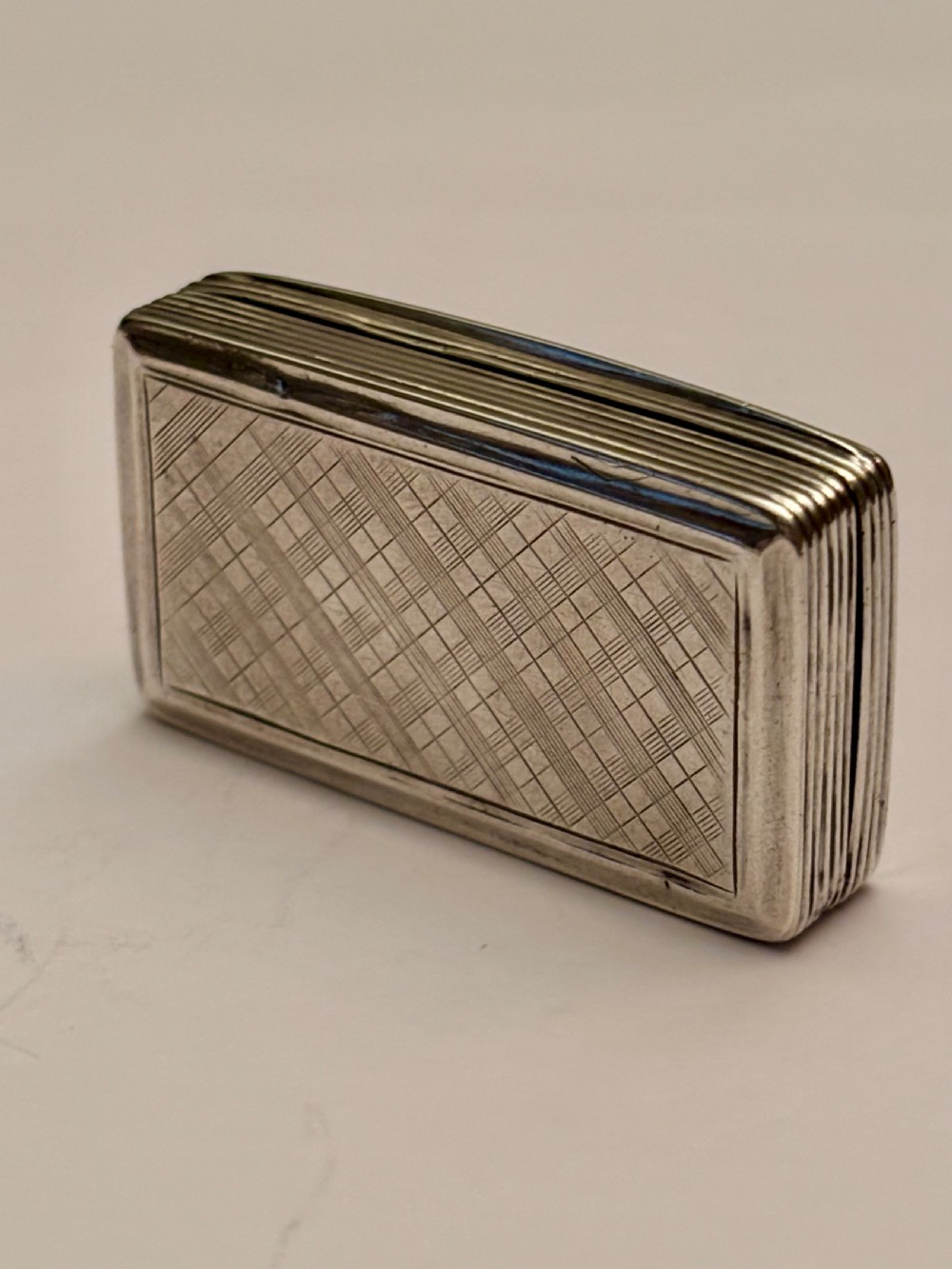 Antique Silver Early Victorian Snuff Box Francis Clark Birmingham 1839 View VIII