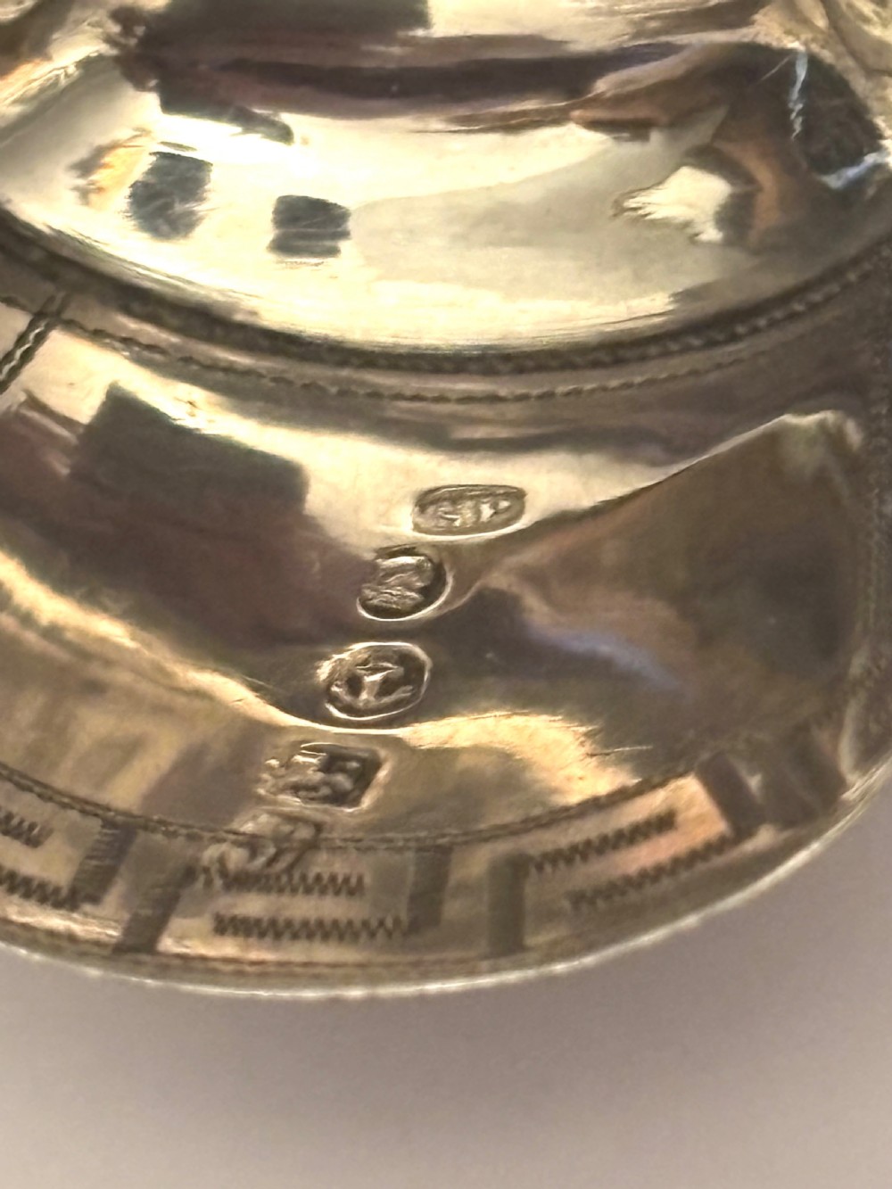 George III Silver Sugar Caddy Spoon Scoop Birmingham 1806 Samuel Pemberton View VII
