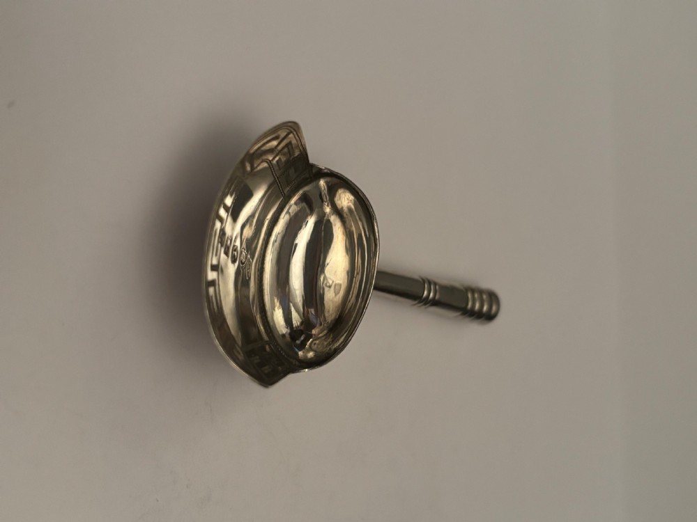 George III Silver Sugar Caddy Spoon Scoop Birmingham 1806 Samuel Pemberton View VIII