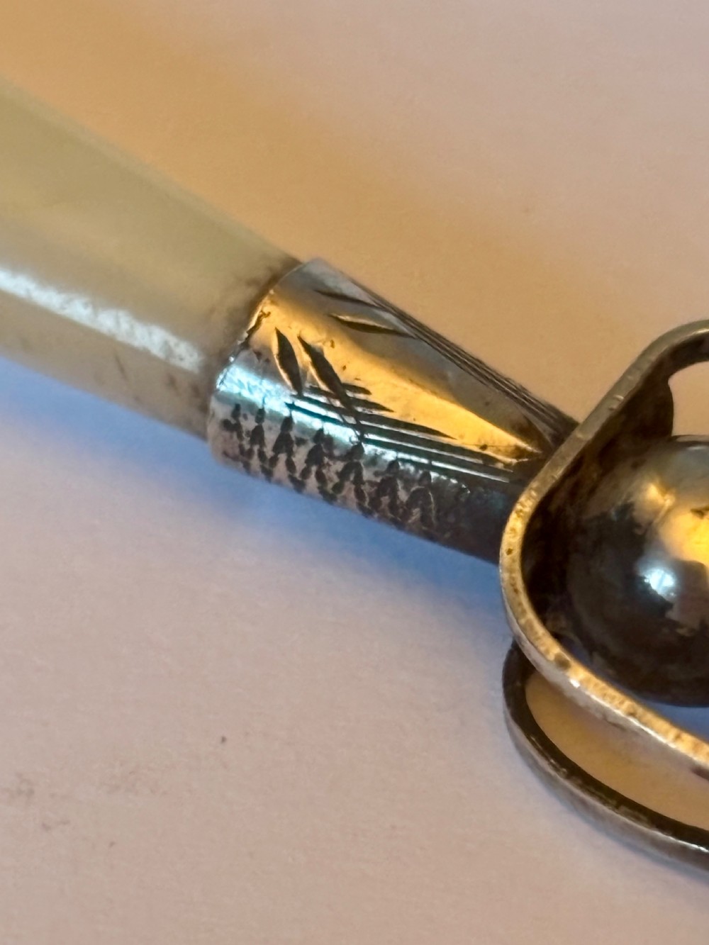 Antique George V Silver & MOP Bookmark  Adie & Lovekin Birmingham 1925 View VIII