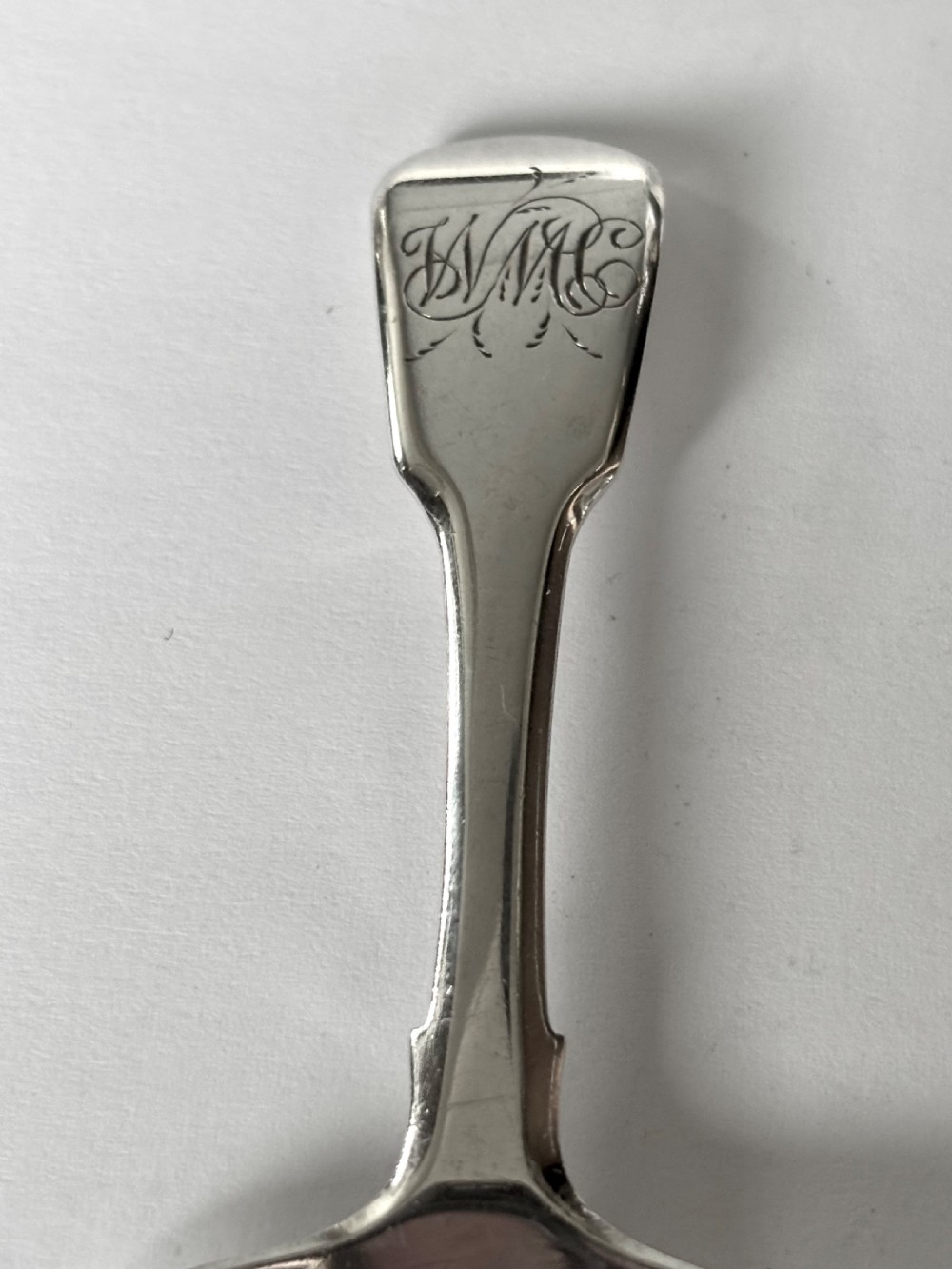 George III Silver Caddy Spoon Peter & William Bateman London 1811 View III