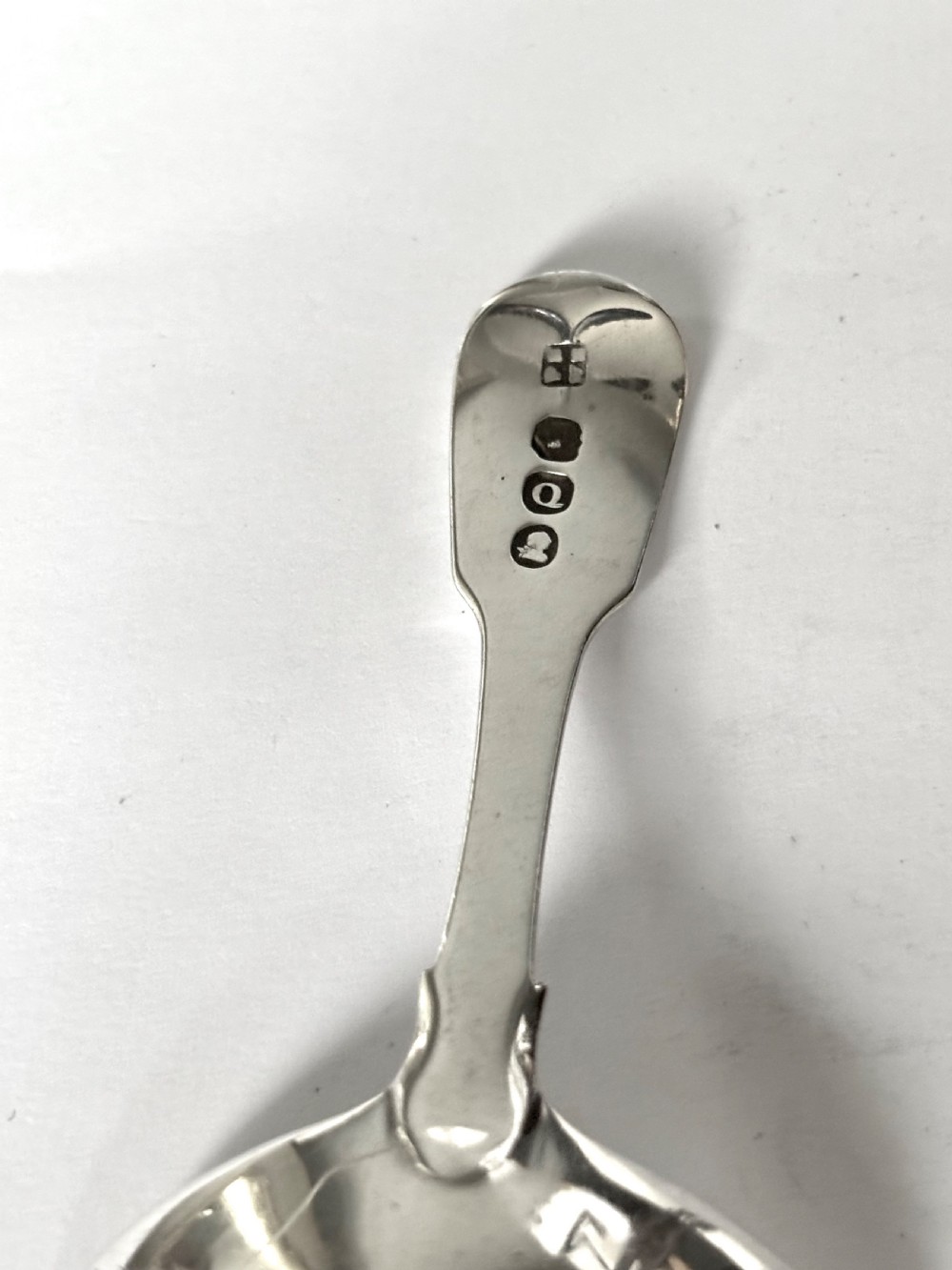 George III Silver Caddy Spoon Peter & William Bateman London 1811 View IV