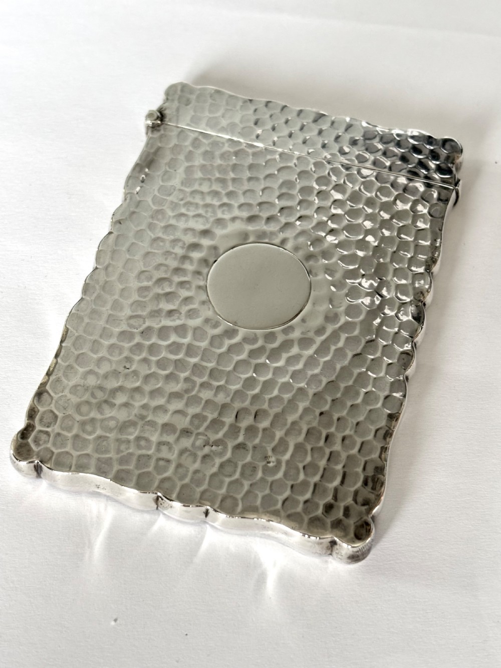 Victorian Arts & Crafts Silver Calling Card Case William Neale Chester 1900
