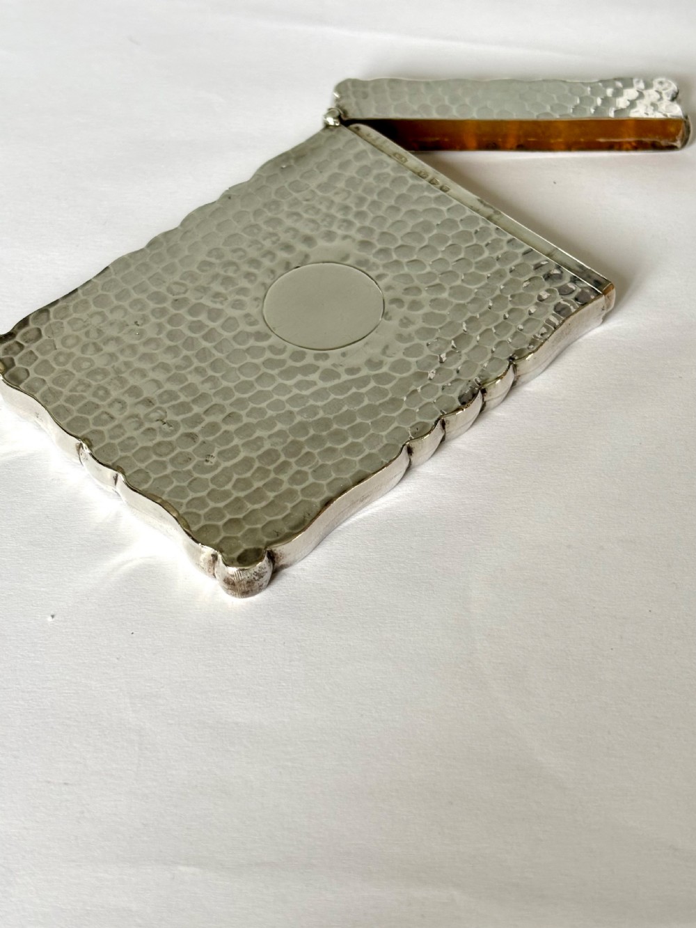 Victorian Arts & Crafts Silver Calling Card Case William Neale Chester 1900 View IV