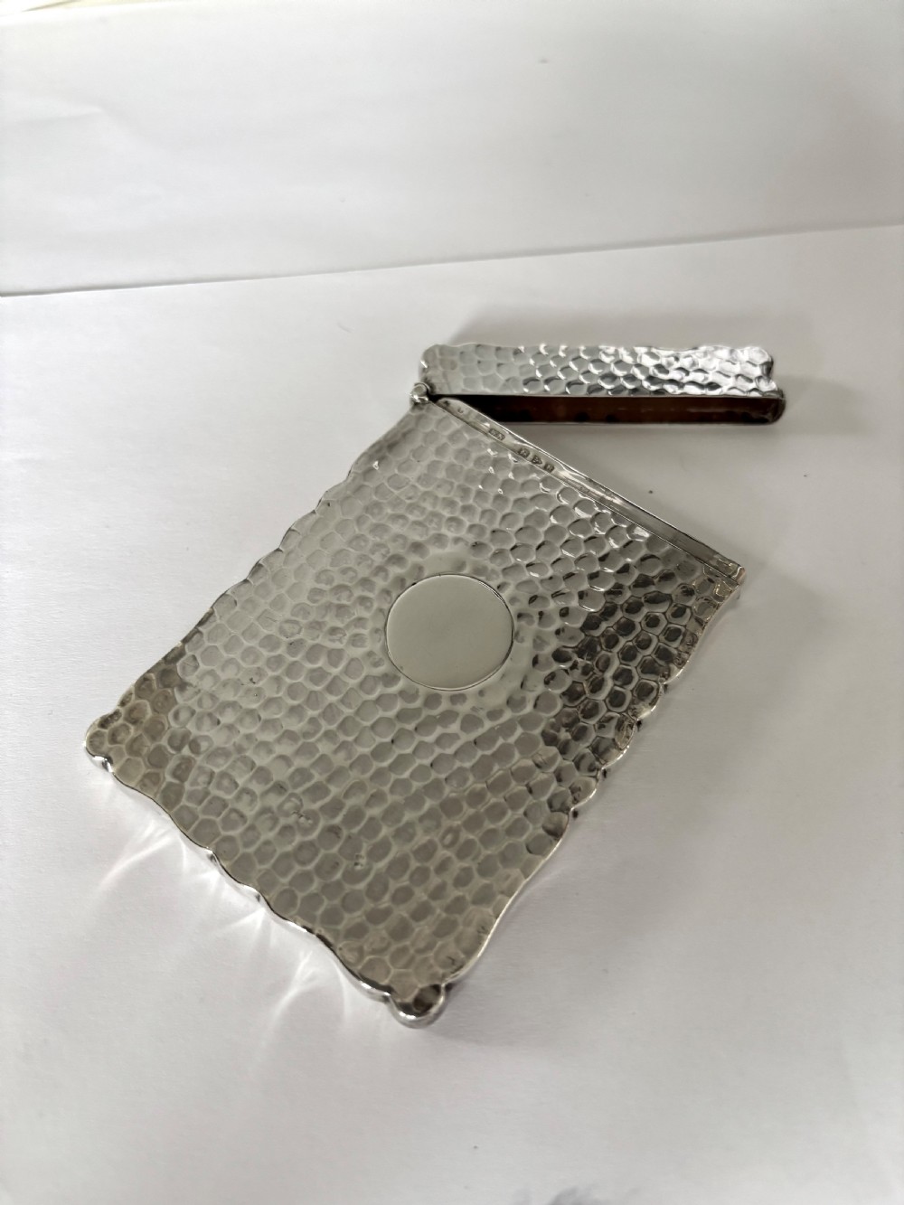 Victorian Arts & Crafts Silver Calling Card Case William Neale Chester 1900 View VIII