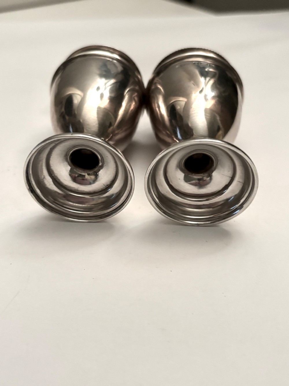 Victorian Pair Silver Pepperettes Birmingham 1900 Henry Williamson Ltd View IX