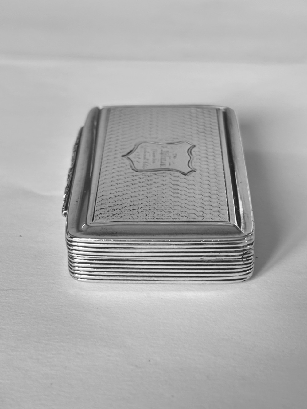 Antique Silver Early Victorian Snuff Box Francis Clark Birmingham 1841 View V