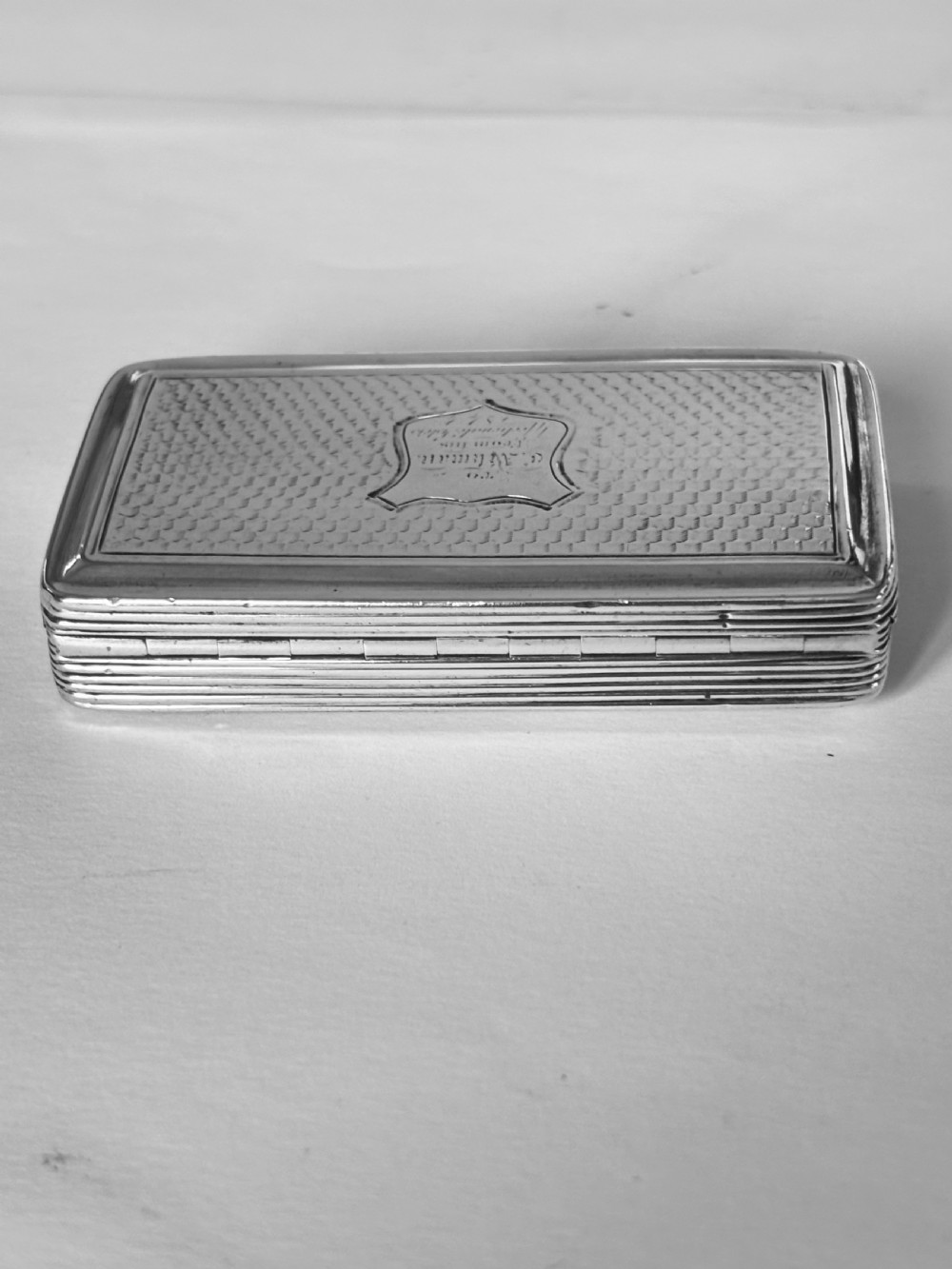 Antique Silver Early Victorian Snuff Box Francis Clark Birmingham 1841 View VI