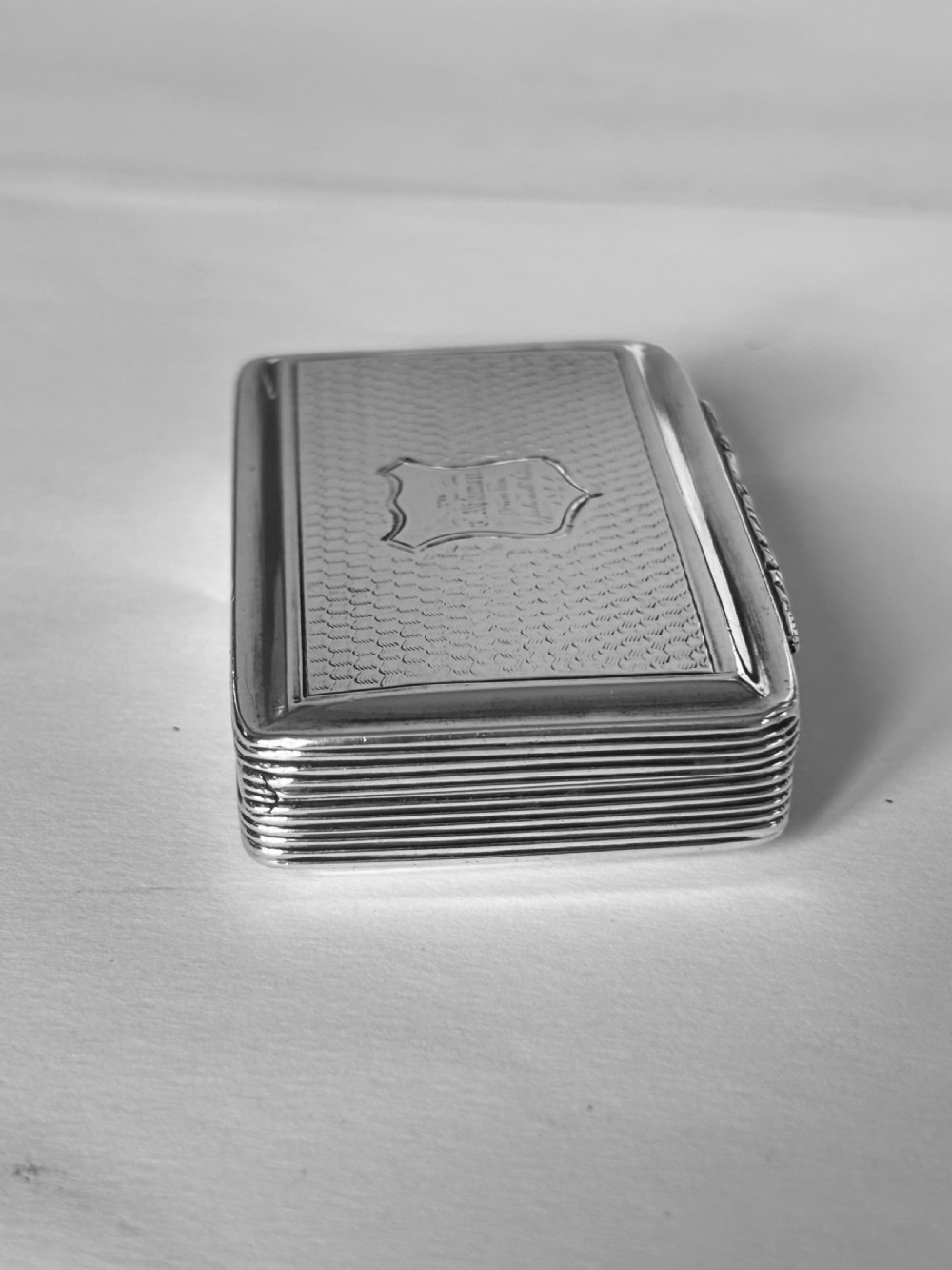 Antique Silver Early Victorian Snuff Box Francis Clark Birmingham 1841 View VII