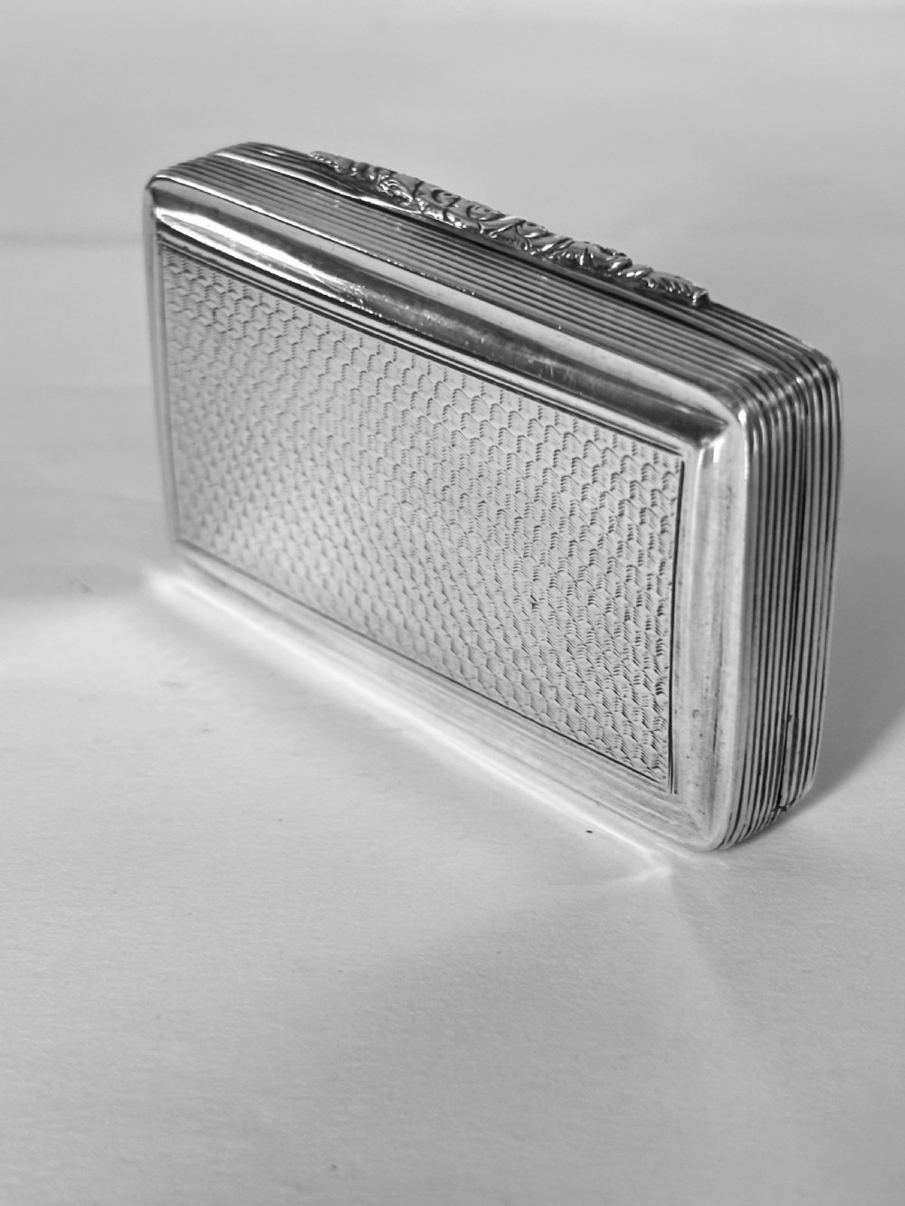 Antique Silver Early Victorian Snuff Box Francis Clark Birmingham 1841 View VIII