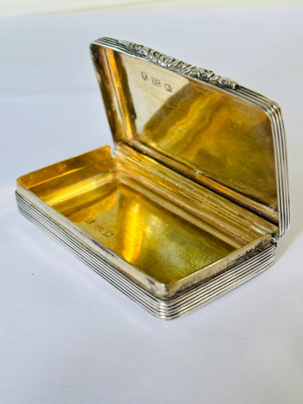 Antique Silver Early Victorian Snuff Box Francis Clark Birmingham 1841 View IX