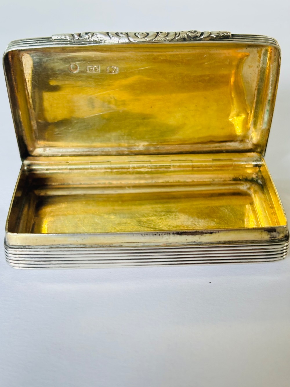 Antique Silver Early Victorian Snuff Box Francis Clark Birmingham 1841 View X