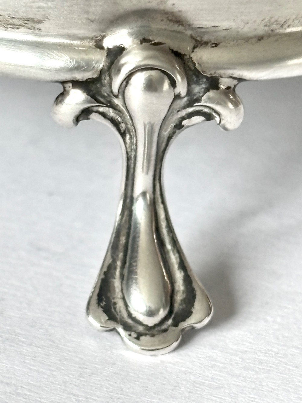 George V ART DECO Silver Dressing Table Box Ring Trinket William Griffiths 1921 View IV