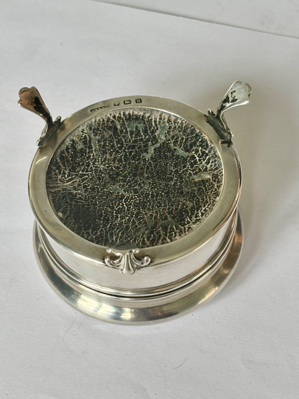 George V ART DECO Silver Dressing Table Box Ring Trinket William Griffiths 1921 View VIII