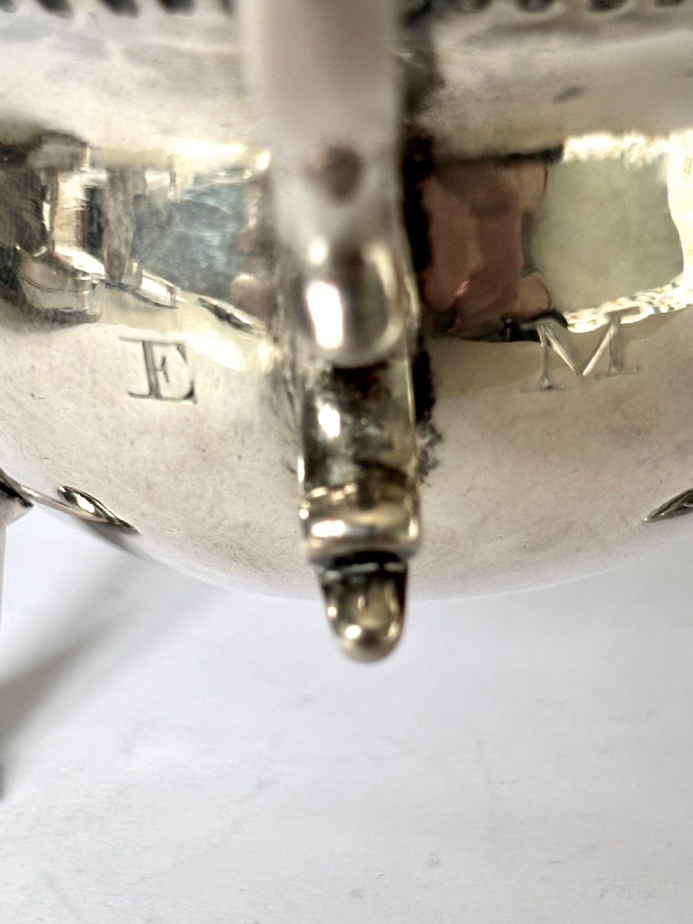 Antique George III Silver Sauce Boat London 1780 William Skeen View V