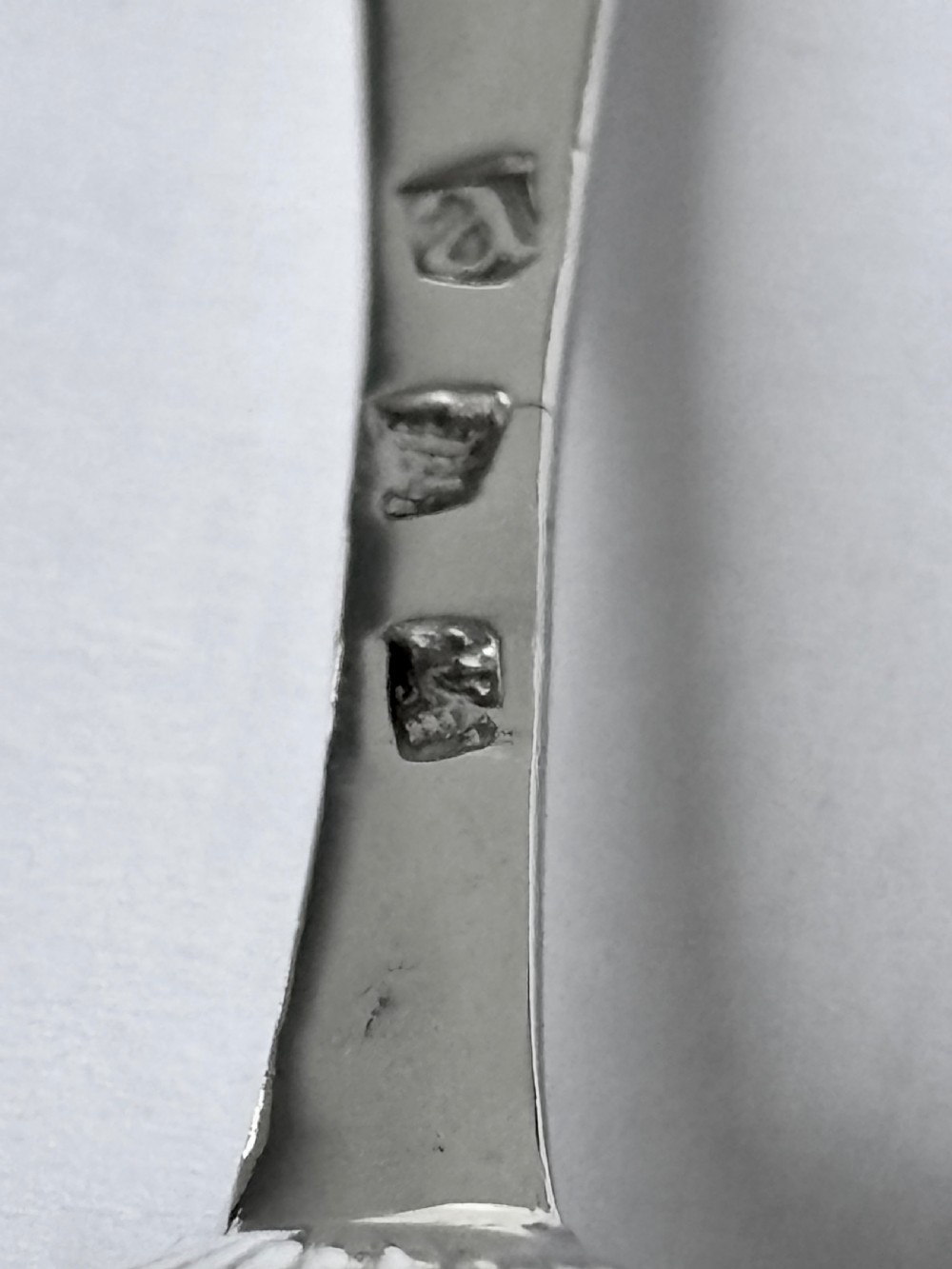 Antique George II Silver Hanoverian Tablespoon London 1736 View III
