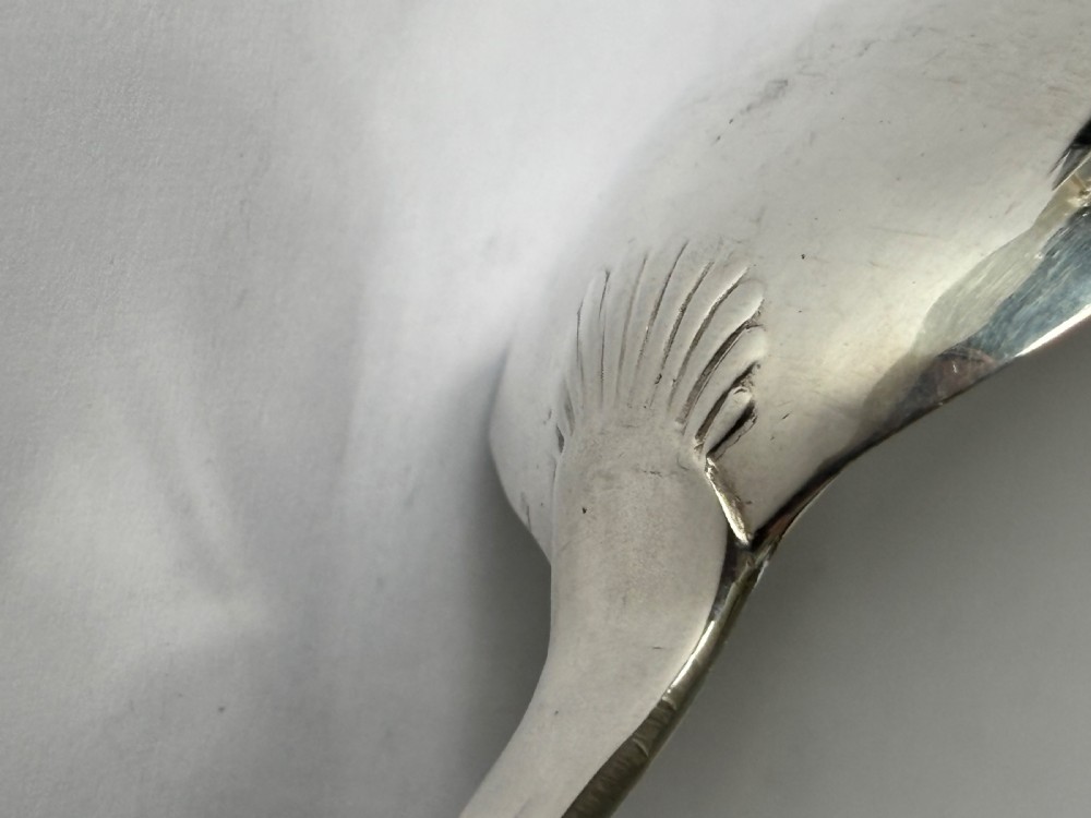 Antique George II Silver Hanoverian Tablespoon London 1736 View VI