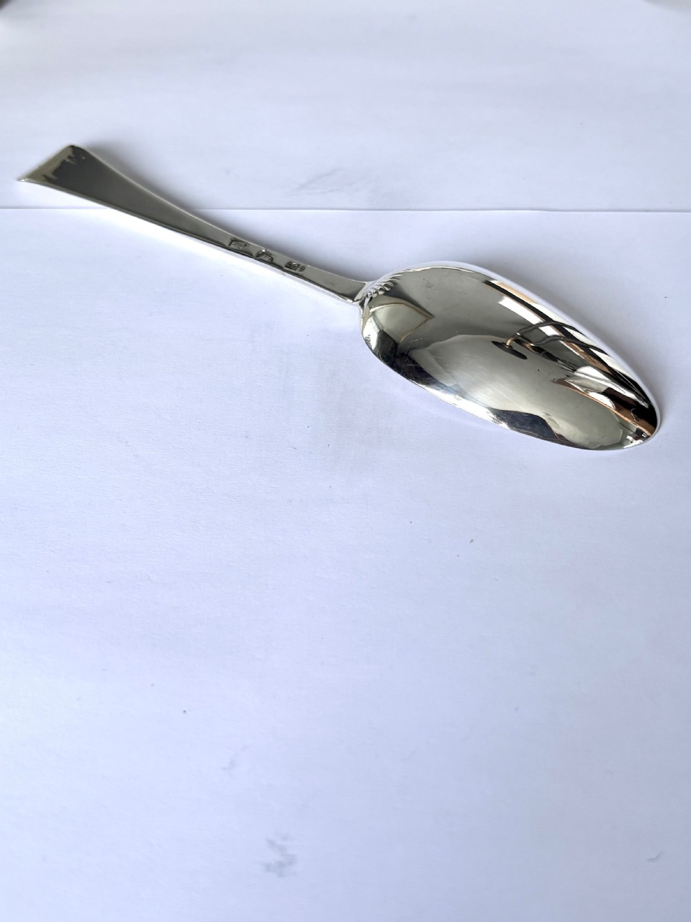 Antique George II Silver Hanoverian Tablespoon London 1736 View X