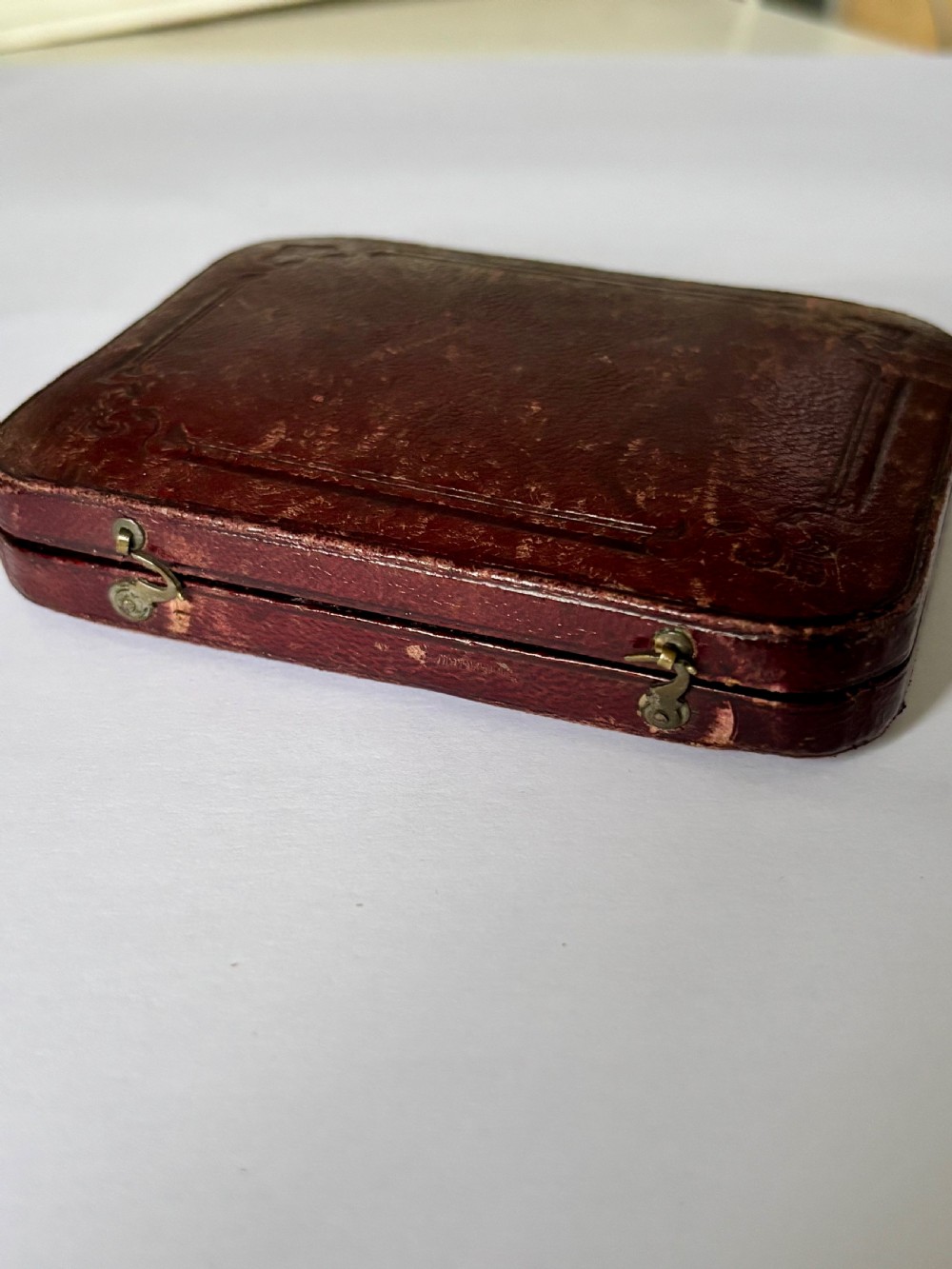 Victorian Silver Calling Card Case CRONIN & WHEELER Birmingham 1852 Fitted Case View XV