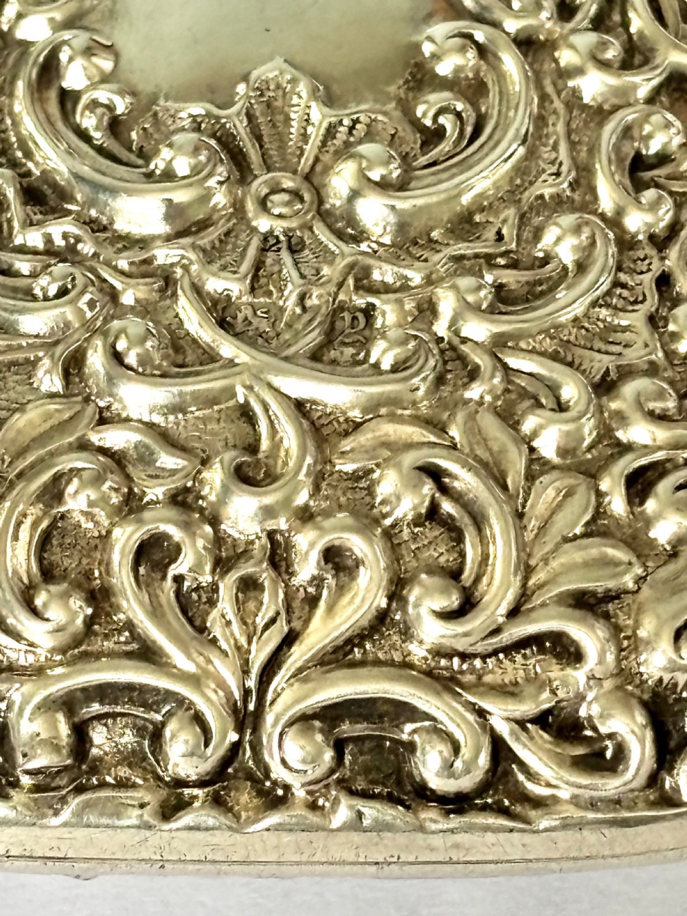 Victorian Repousse Silver Gilt Cigarette Cheroot Case HENRY MATTHEWS 1898 View VI