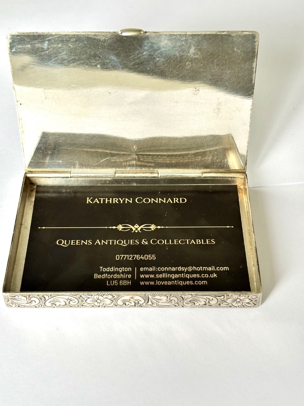 Early 20th Century Fine Quality Continental 830S Silver Calling Card Case View III