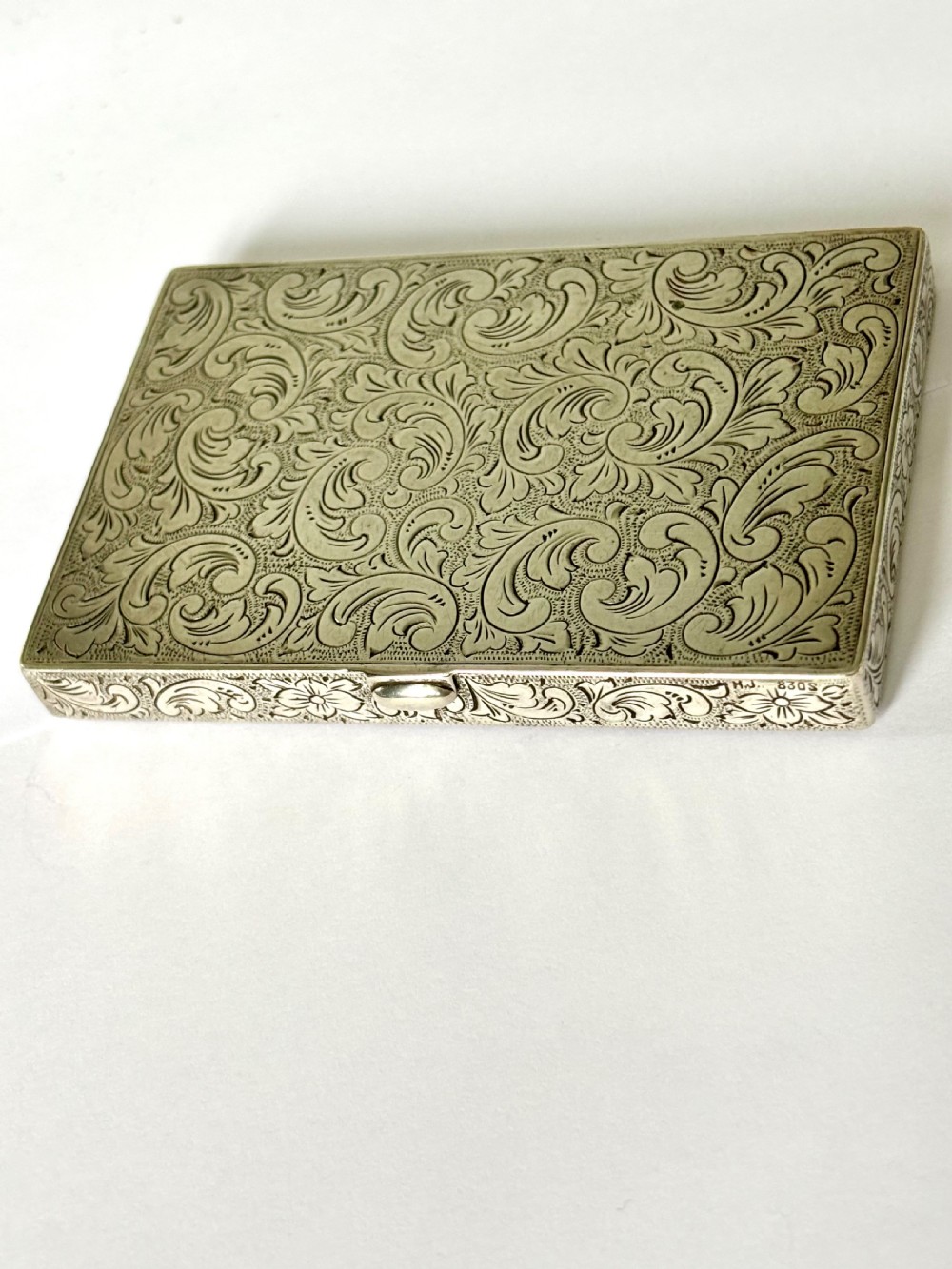 Early 20th Century Fine Quality Continental 830S Silver Calling Card Case View VI