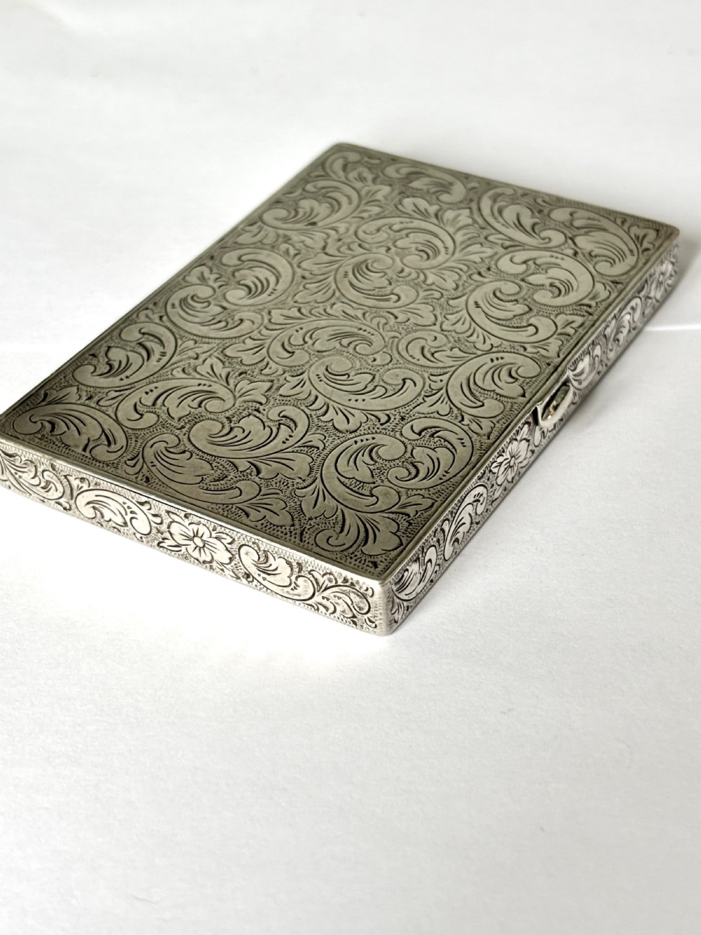 Early 20th Century Fine Quality Continental 830S Silver Calling Card Case View IX