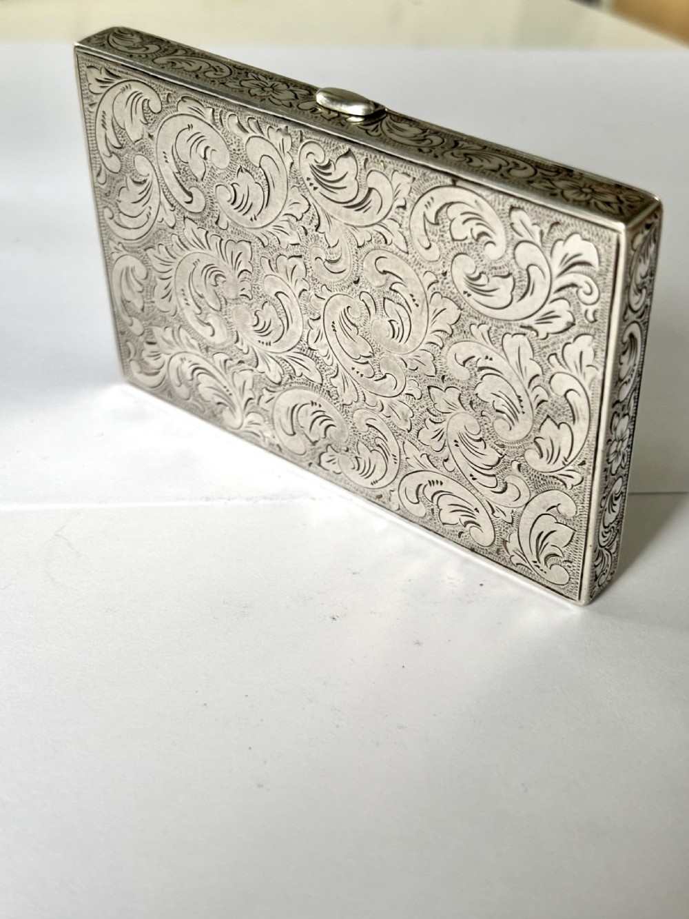 Early 20th Century Fine Quality Continental 830S Silver Calling Card Case View XII