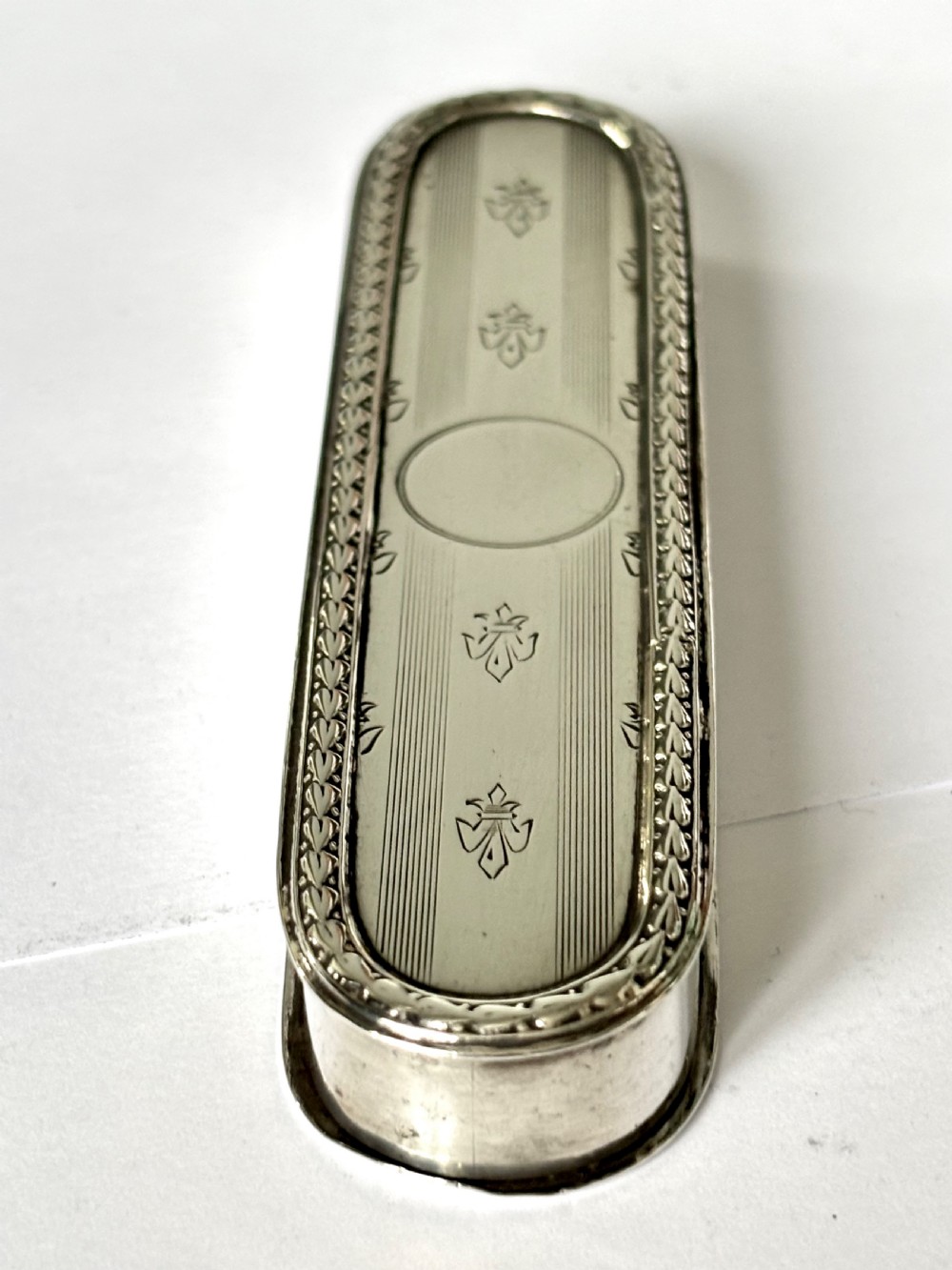 Edward VII Sterling Silver Toothpick Holder Case Box SYNYER & BEDDOES Bham 1910 View VI