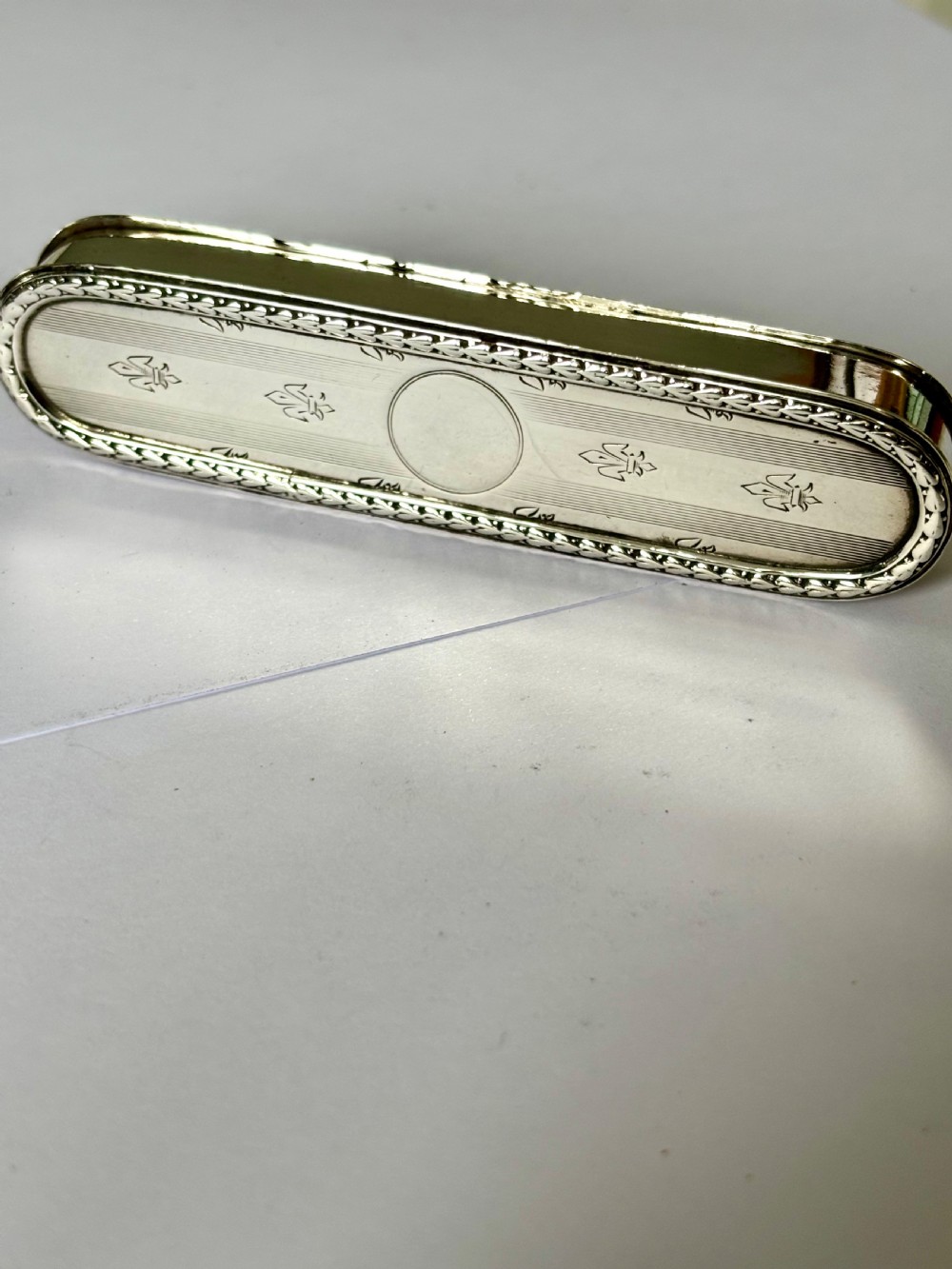 Edward VII Sterling Silver Toothpick Holder Case Box SYNYER & BEDDOES Bham 1910 View VIII
