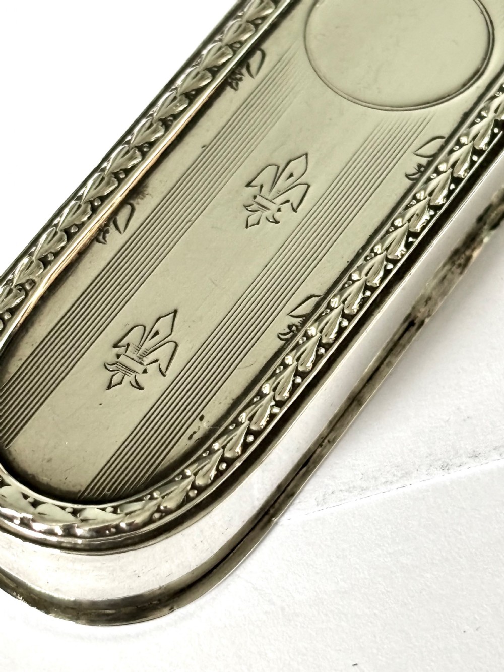 Edward VII Sterling Silver Toothpick Holder Case Box SYNYER & BEDDOES Bham 1910 View IX