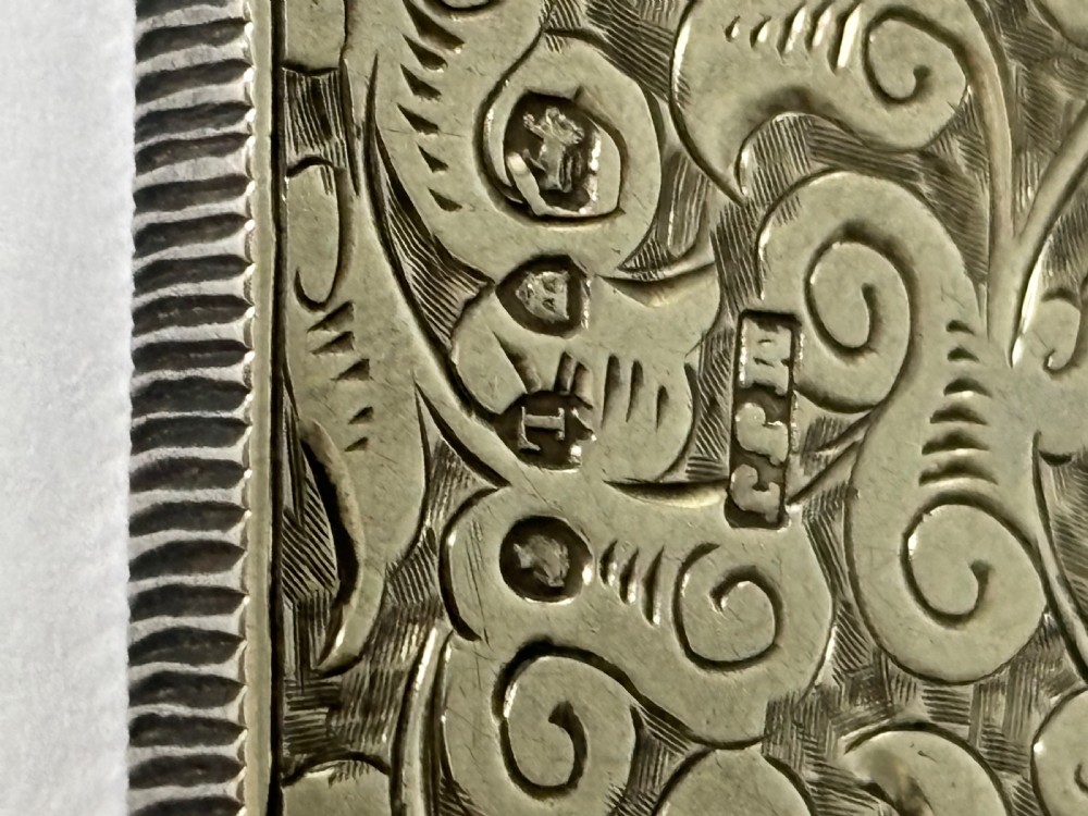 Antique Victorian Silver Flip Top Vesta Case MATTHEW JOHN JESSOP London 1886 View VIII